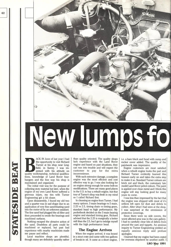 LRO May 1991 - New lumps for old